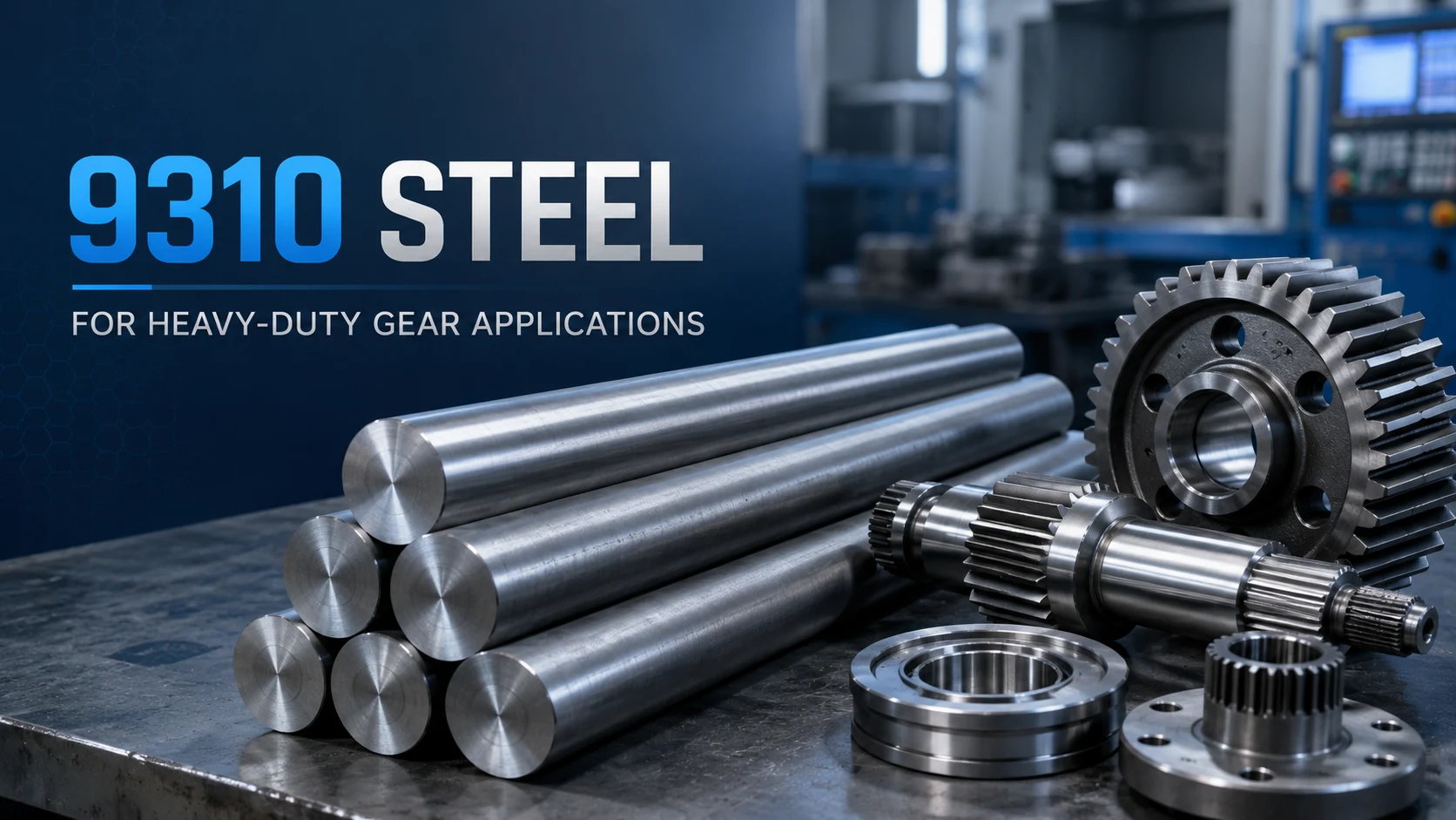 9310 alloy steel round bar for heavy-duty gear shafts