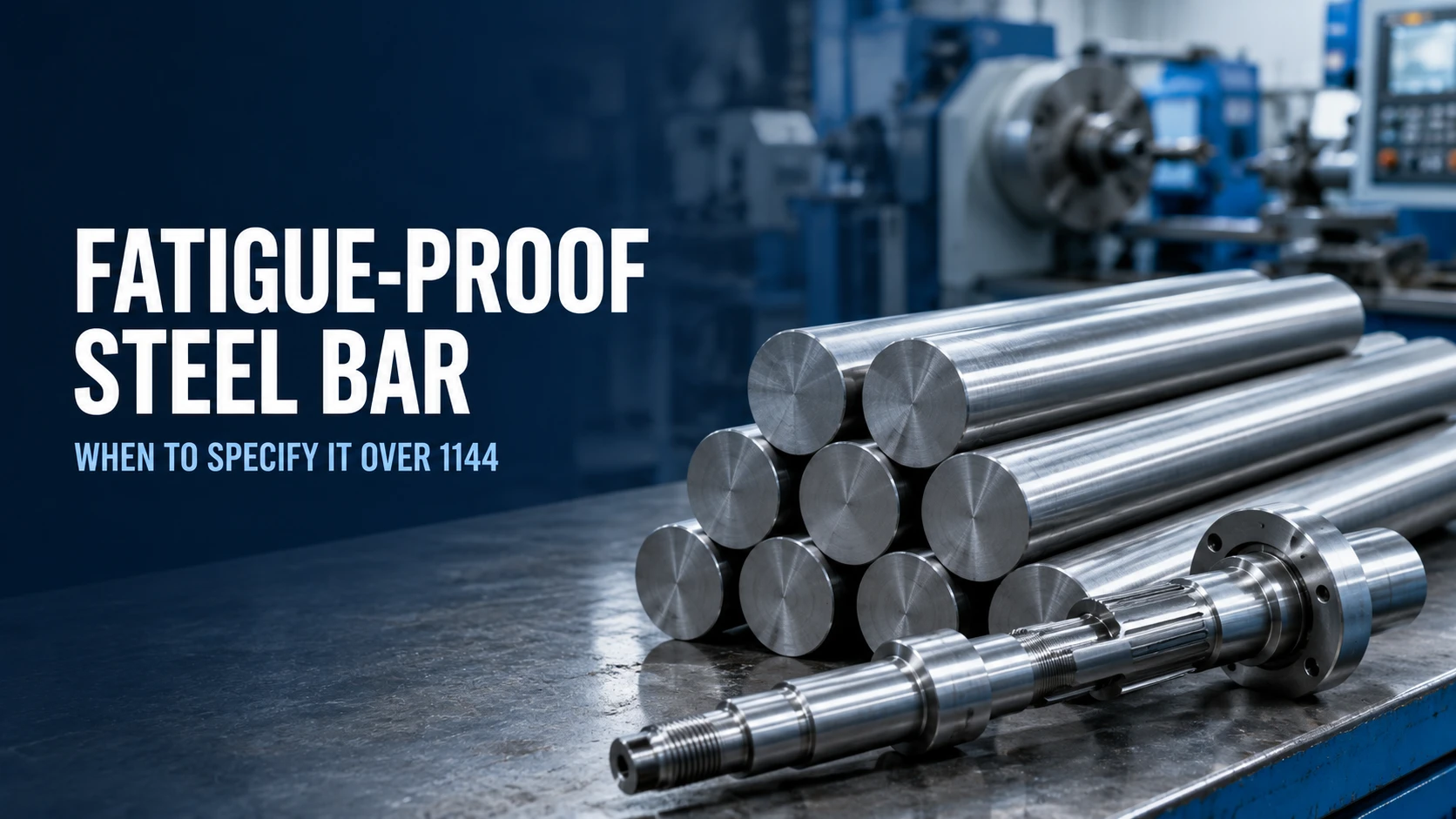 Fatigue-Proof steel round bar for rotating shaft applications