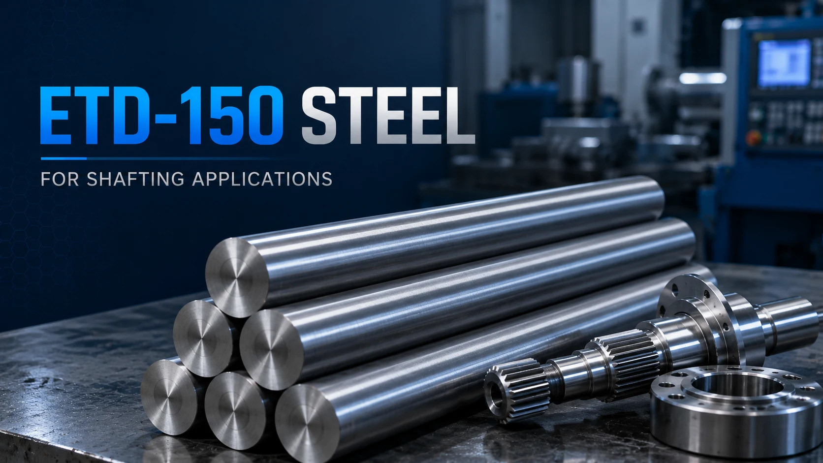 ETD-150 steel round bar for precision shafting applications