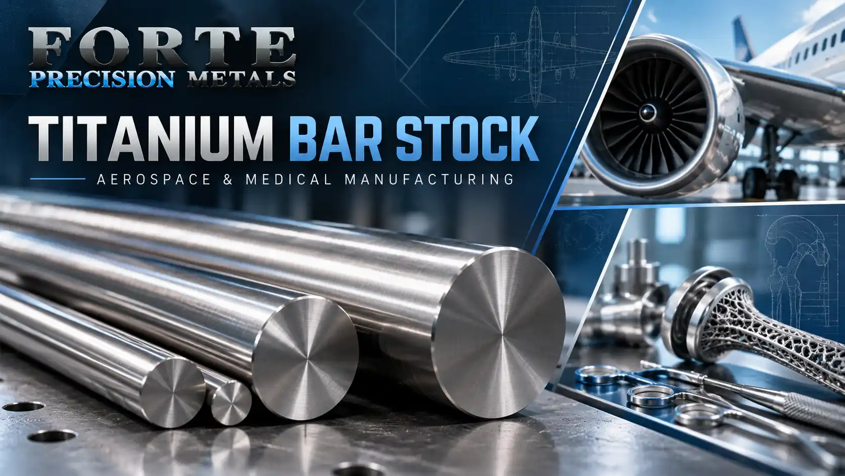 Titanium bar stock for aerospace